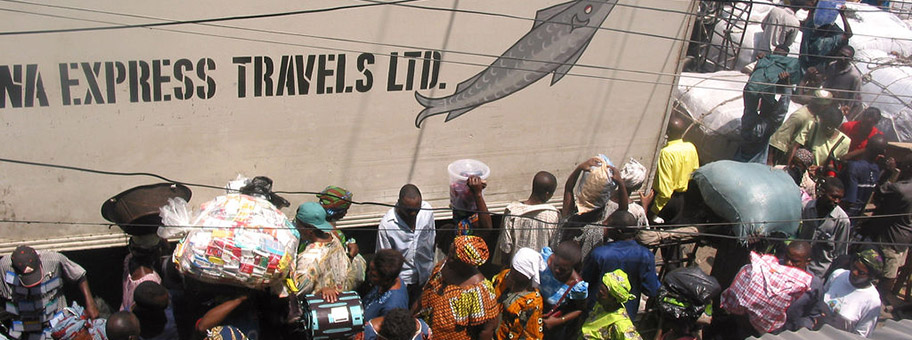 Markt in Lagos, Nigeria.