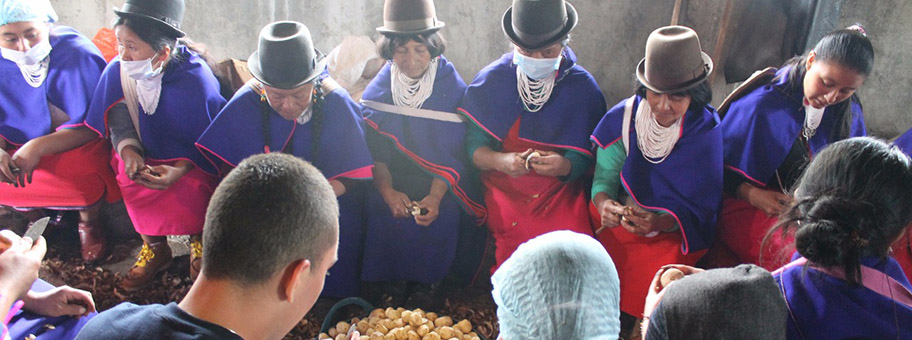 Indigenas in der Region Cauca, Kolumbien, Oktober 2017.
