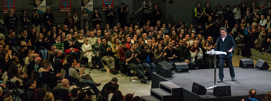 Der französische Politiker JeanLuc Mélenchon in Brest, Februar 2017.
