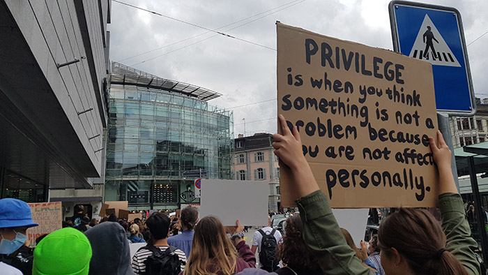 Black Lives Matter Demo in Zürich 2020