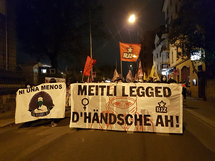 Zürich: Demo gegen Femizide