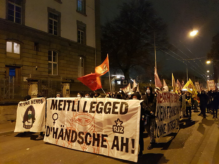 Zürich: Demo gegen Femizide