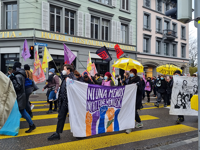 Zürich: Demo gegen Femizide