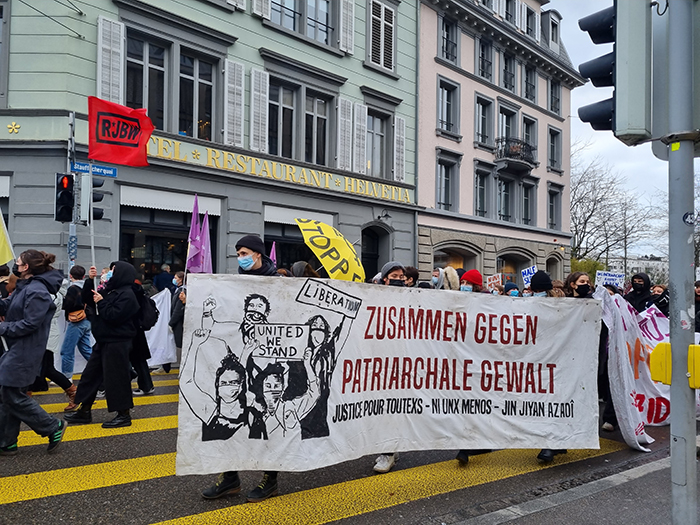 Zürich: Demo gegen Femizide