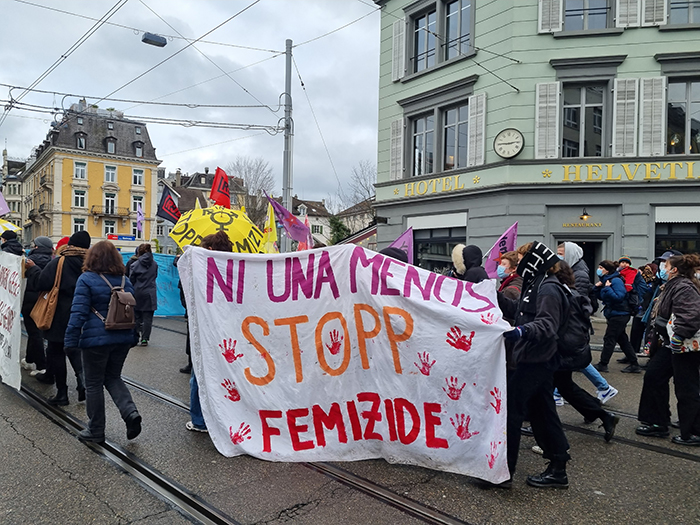 Zürich: Demo gegen Femizide