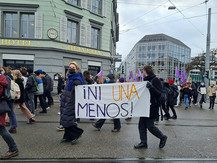 Zürich: Demo gegen Femizide