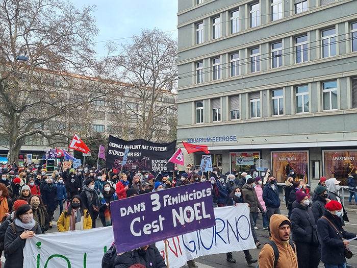 Zürich: Demo gegen Femizide