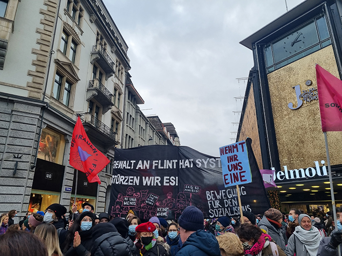 Zürich: Demo gegen Femizide