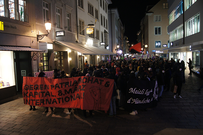 Winterthur: Demo zum internationalen Frauenkampftag 2022