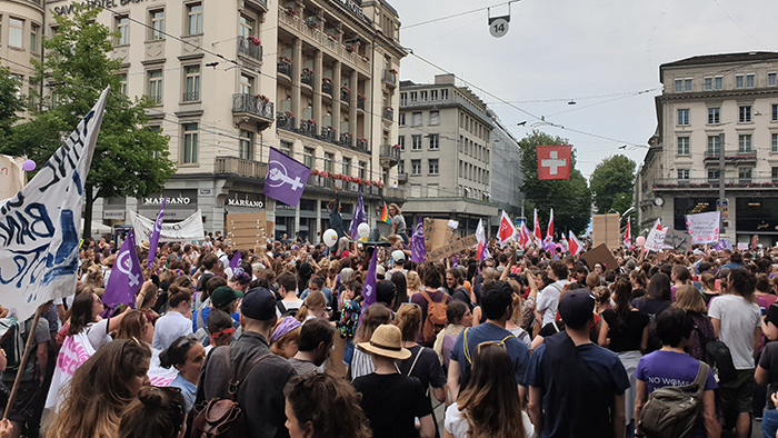Frauenstreik Demo in Zürich 2019