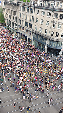 Frauenstreik Demo in Zürich 2019