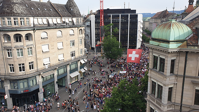 Frauenstreik Demo in Zürich 2019