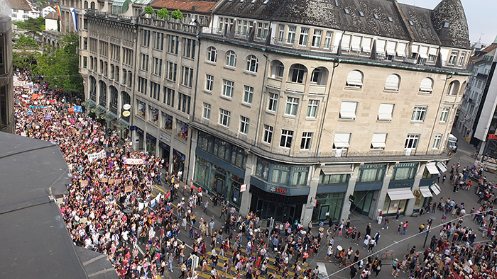 Frauenstreik Demo in Zürich 2019