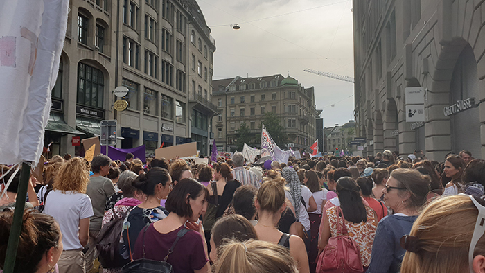 Frauenstreik Demo in Zürich 2019