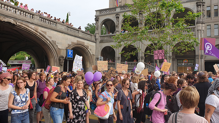 Frauenstreik Demo in Zürich 2019