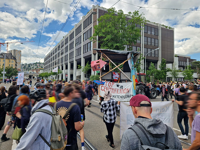Wohndemo am 25. Mai 2024 in Zürich