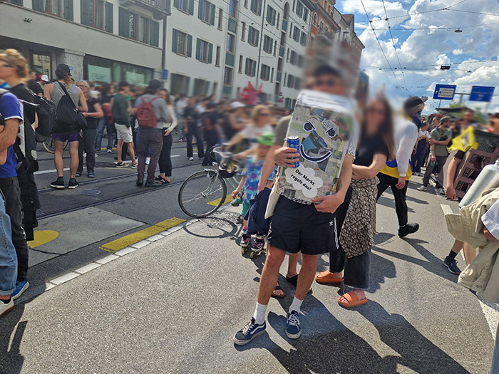 Wohndemo am 25. Mai 2024 in Zürich