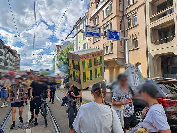 Wohndemo am 25. Mai 2024 in Zürich