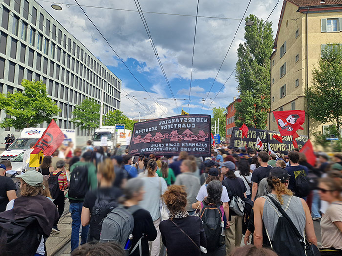 Wohndemo am 25. Mai 2024 in Zürich