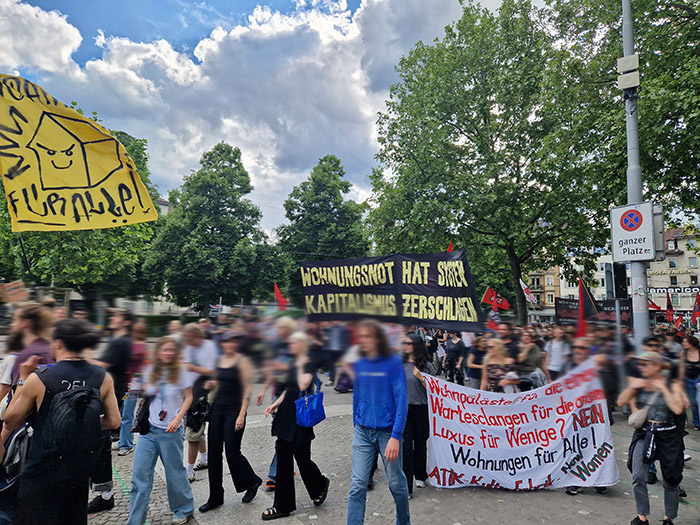 Wohndemo am 25. Mai 2024 in Zürich