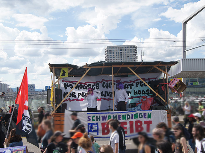 Wohndemo am 25. Mai 2024 in Zürich