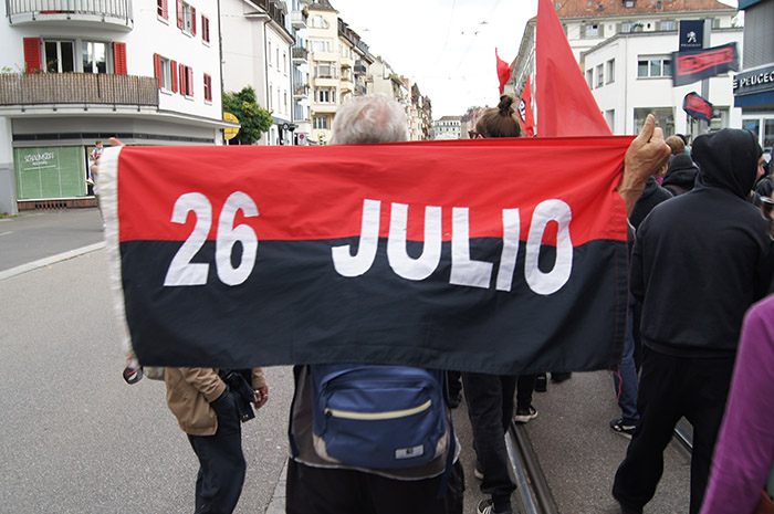 Zürich: Demo gegen die Räumung des Koch Areals