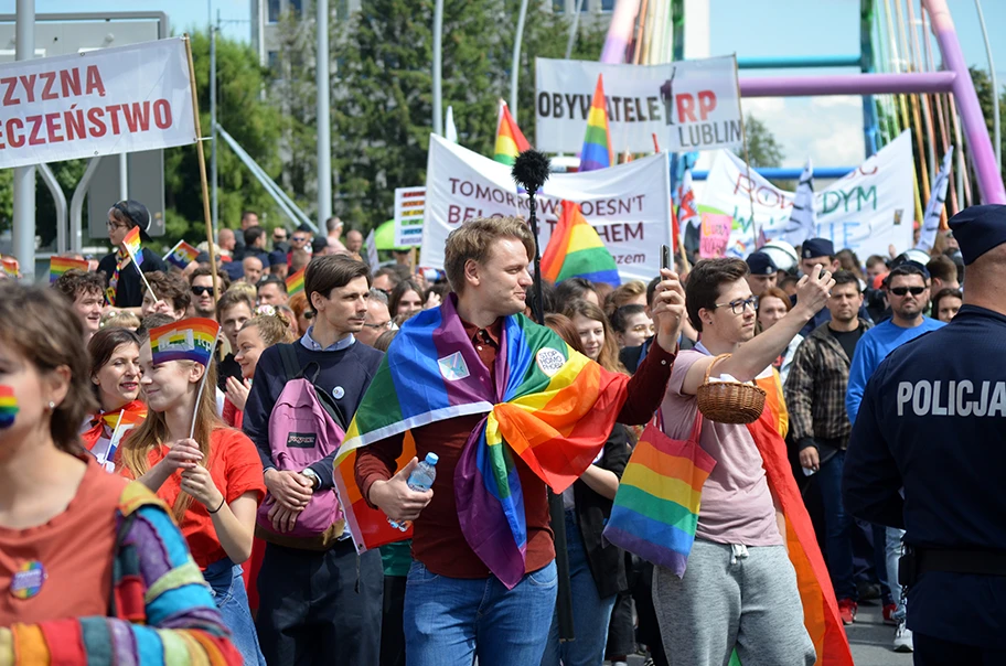 Demonstration für Gleichheit in Rzeszów, Juni 2018.