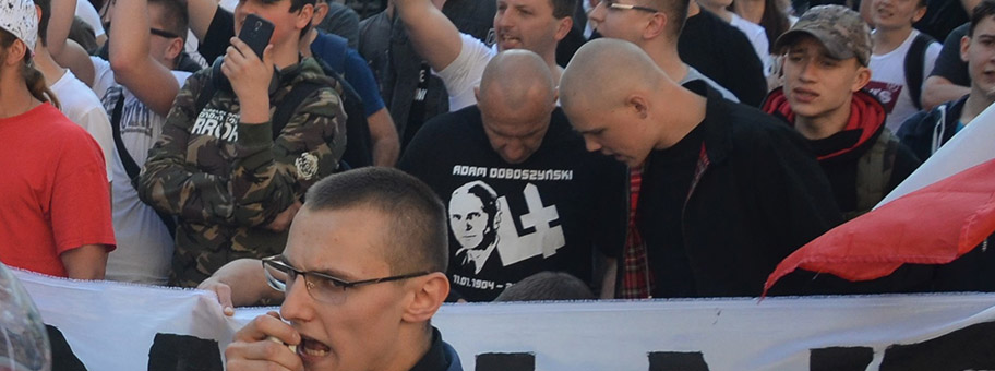 Protest gegen die LGBTIQ-Demo in Krakau, Mai 2019.