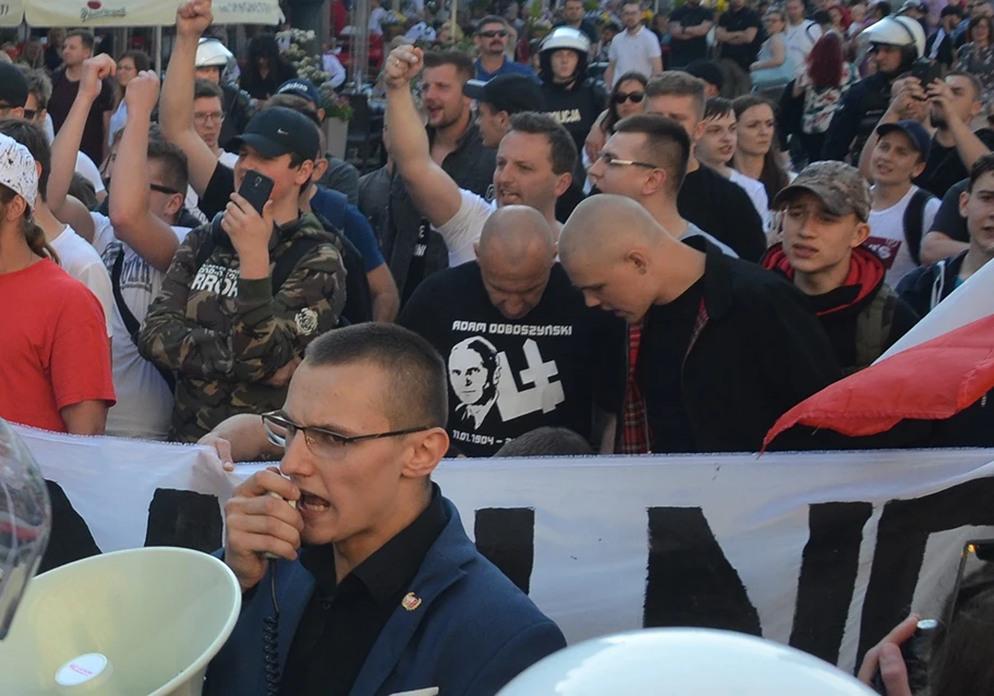 Protest gegen die LGBTIQ-Demo in Krakau, Mai 2019.