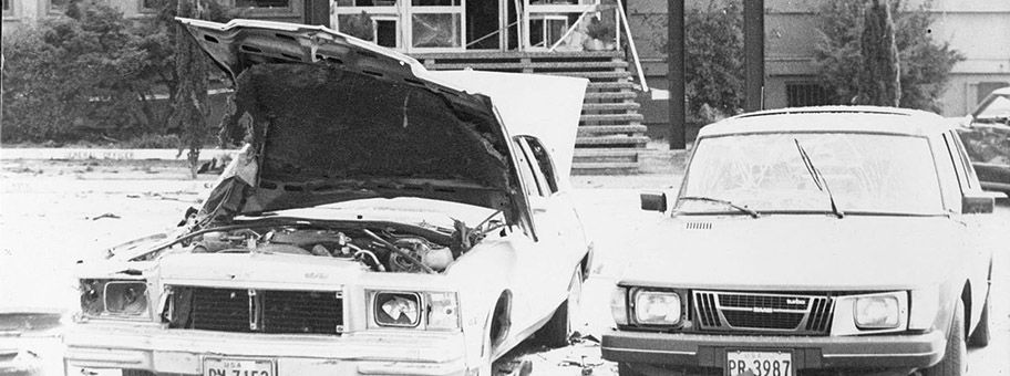 Bombenanschlag der RAF auf das Hauptquartier der US-Luftstreitkräfte in Europa am 31. August 1981, 14 Verletzte. (Kommando Sigurd Debus).