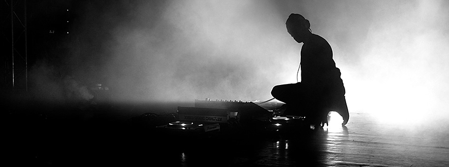 Man From TomorrowJeff Mills von Underground Resistance am Donausfestival 2014 in Krems, Österreich.