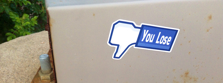 Anti Facebook, Ello, You Lose Un-Like Stickers.