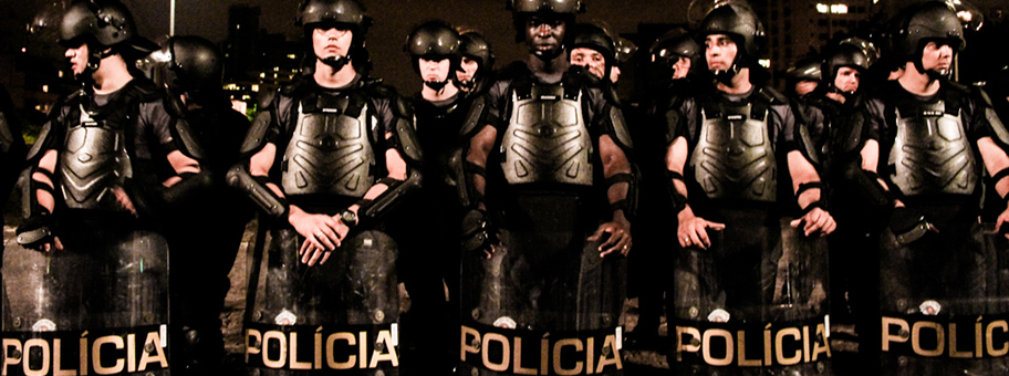 Brasilianische Polizeieinheit in São Paulo.