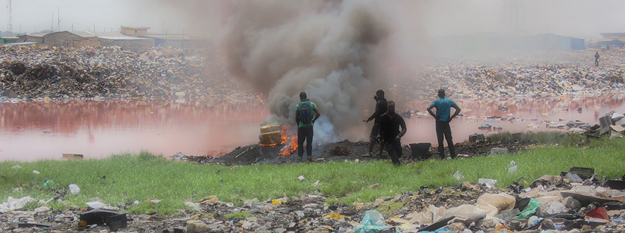 Auf der Müllhalde von Agbogbloshie in Accra, der Hauptstadt von Ghana.