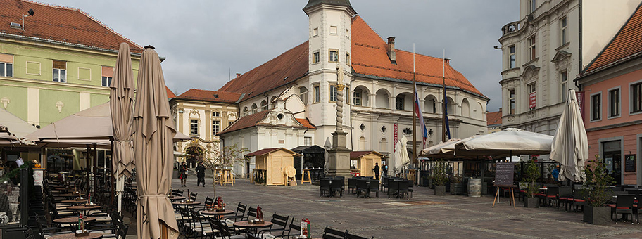 Die Kulturhauptstadt Maribor in Slowenien.