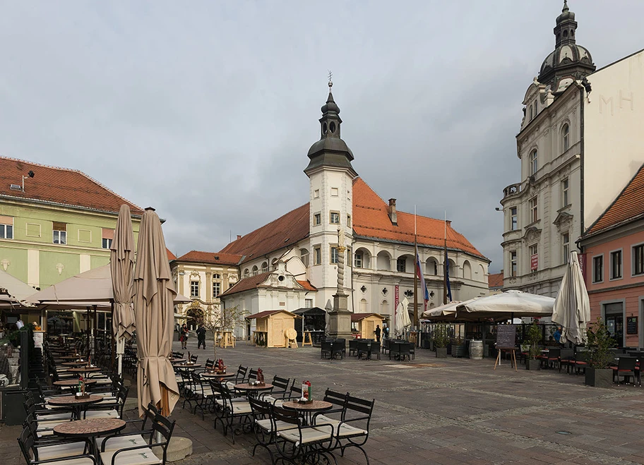 Die Kulturhauptstadt Maribor in Slowenien.