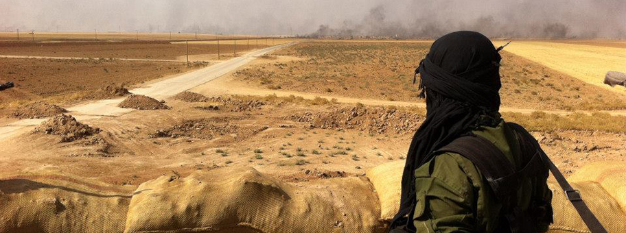 Freiheitskämpfer der YPG in der Nähe von Rojava, September 2014.