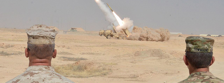 Raketen auf den IS im Rahmen der Operation Inherent Resolve auf der US-Luftwaffenbasis Al Asad, September 2016.