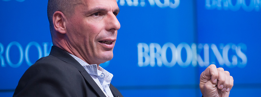 Giannis Varoufakis im Gespräch.