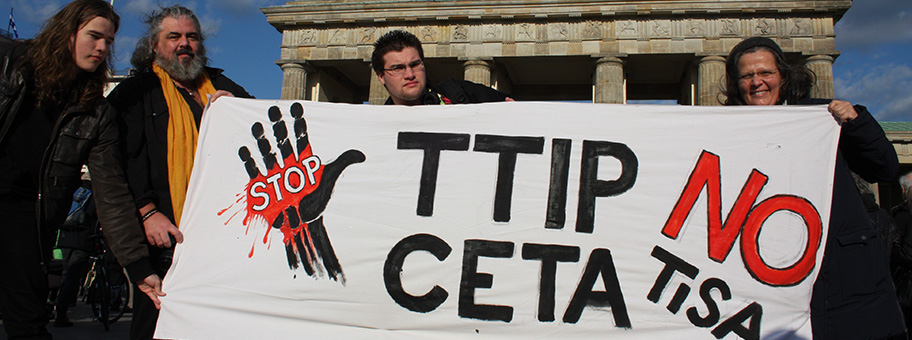 Grossdemo gegen TTIP in Berlin.