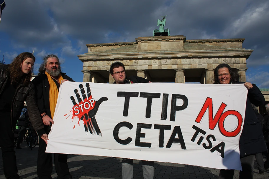 Grossdemo gegen TTIP in Berlin.