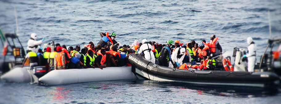 Seenotrettung im Mittelmeer, Juni 2015.