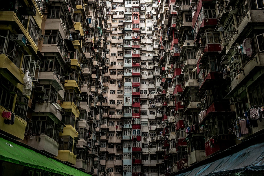 Wohnblock «Yick Cheong» in Hong Kong, China.