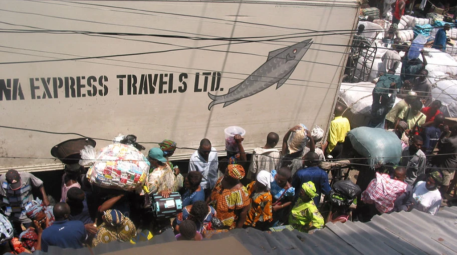 Markt in Lagos, Nigeria.