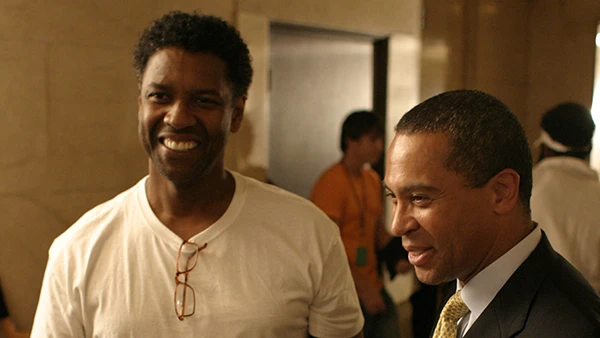 Denzel Washington (links), Juli 2007.