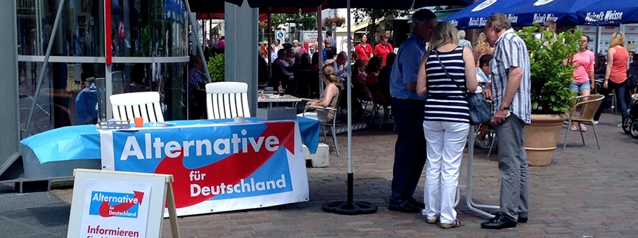 Alternative für Deutschland, Infostand in der Innenstadt von Bocholt.