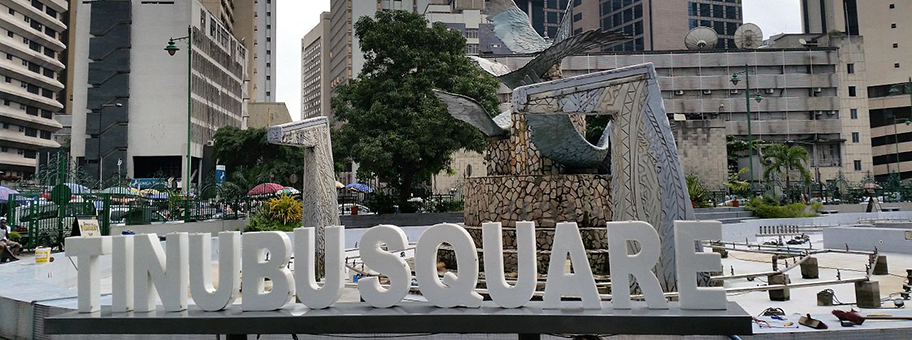 Der Tinubu Square in Lagos, Nigeria.
