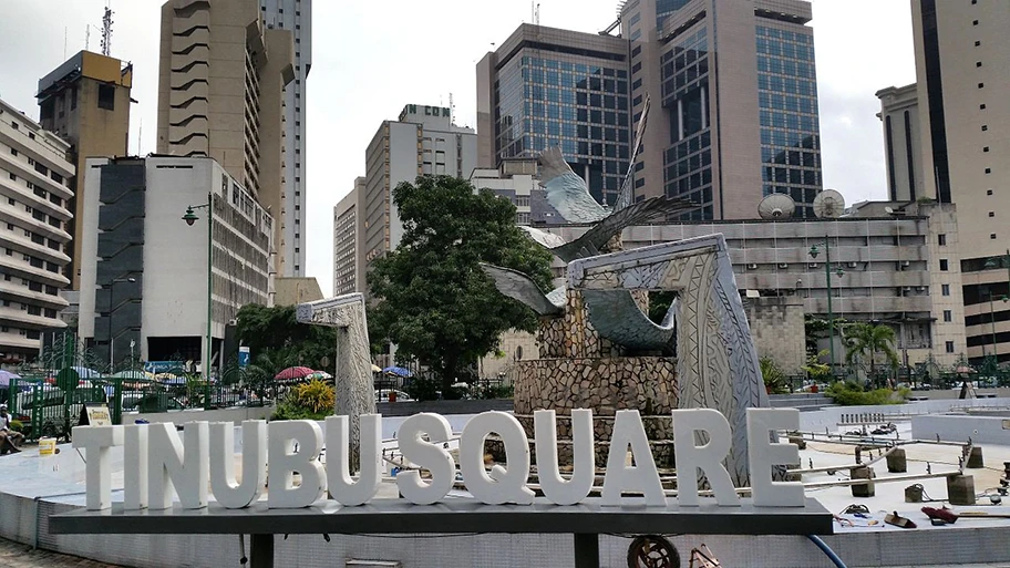 Der Tinubu Square in Lagos, Nigeria.