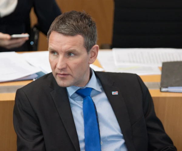 Björn Höcke an der Plenarsitzung des Thüringer Landtages am 25. Februar 2016.