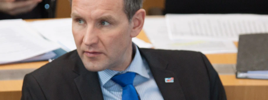 Björn Höcke an der Plenarsitzung des Thüringer Landtages am 25. Februar 2016.